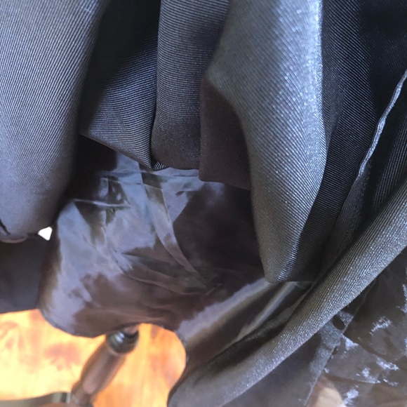 Express Strapless Black Cocktail Party A-line Mesh Hem Knee Length Dress 4 - Picture 5 of 9